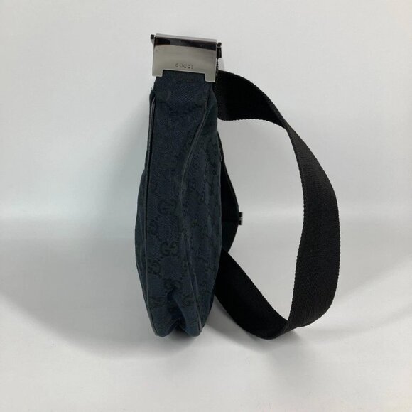 GUCCI GGCanvas Shoulder Bag Black CanvasxLeather 122790 - Picture 4 of 15